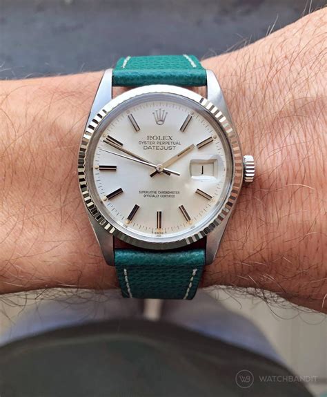 36mm rolex leather band|rolex 36 1601 strap.